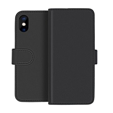 iPhone X/XS Plånboksfodral Magnet Rvelon - Svart- G-SP.se