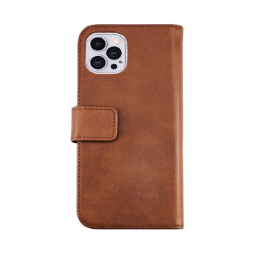 iPhone 12/12 Pro Plånboksfodral Läder Rvelon - Brun- G-SP.se